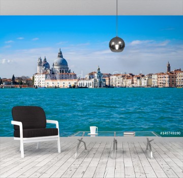 Picture of Grand Canal with a view towards the Basilica Santa Maria della Salute Venice